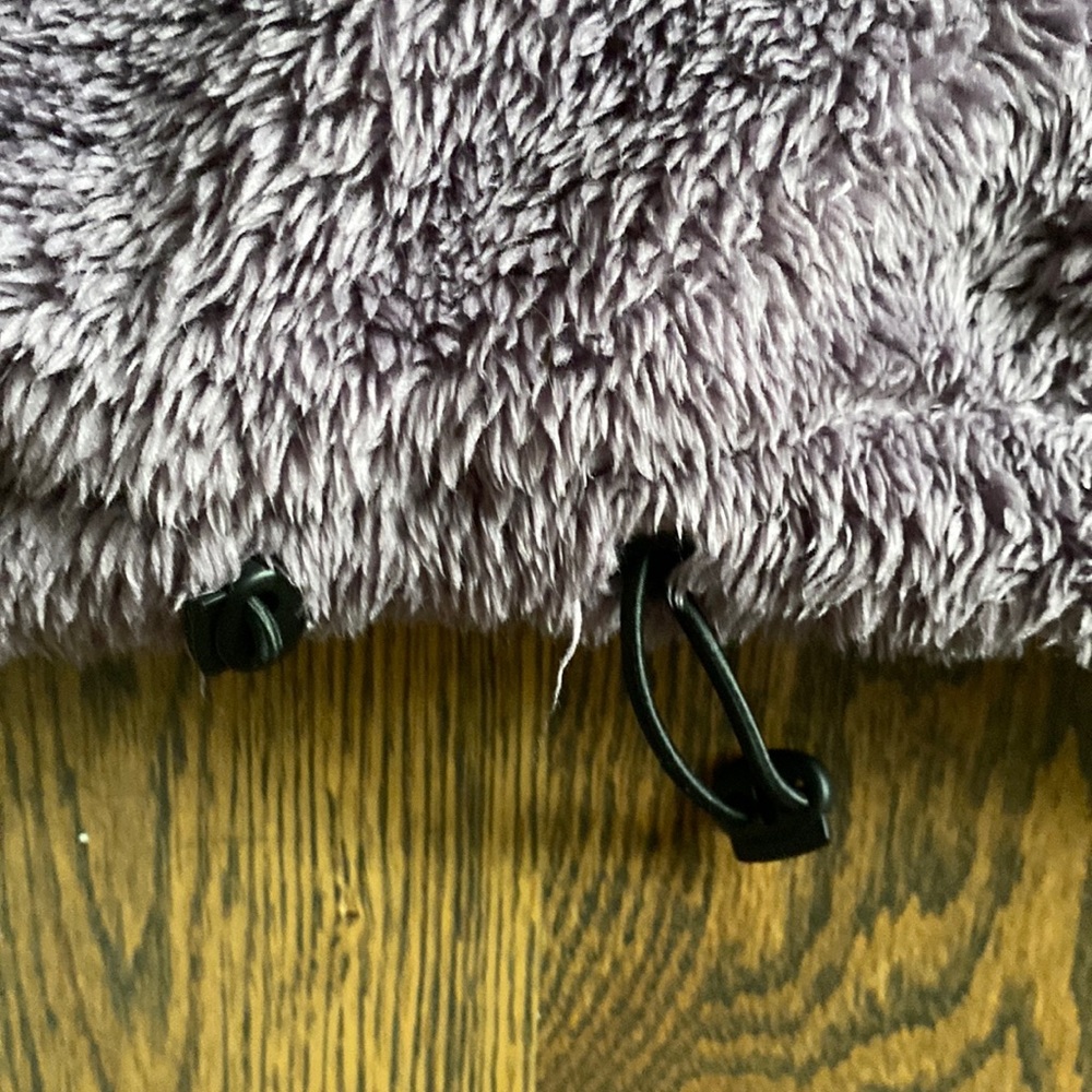 Calvin Klein Purple Fuzzy Zip Up - Picture 3 of 6
